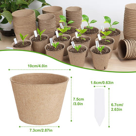 ModaSin transplant-friendly pots allow whole-pot planting to minimize root disturbance.
