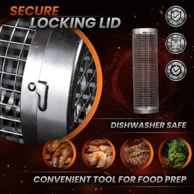 MODAURA Big Green Egg accessory set fits grills for versatile grilling.