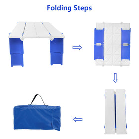 Modern-Depo blue beach table premium plastic and lightweight