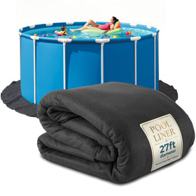Modern Innovations above-ground pool liner pad for 27ft round pool provides puncture and debris protection