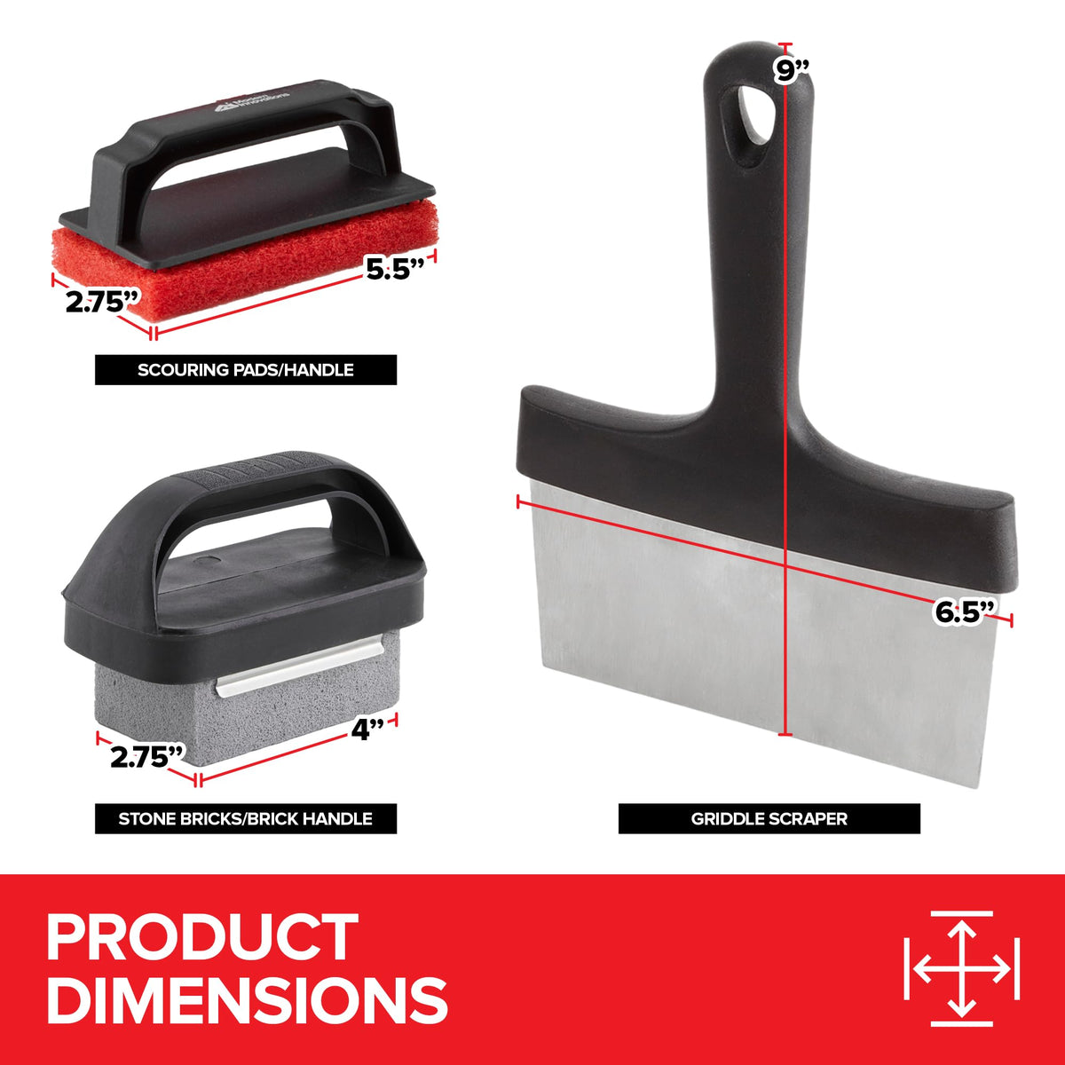 Modern Innovations stone bricks tackle stubborn stains on outdoor griddles.