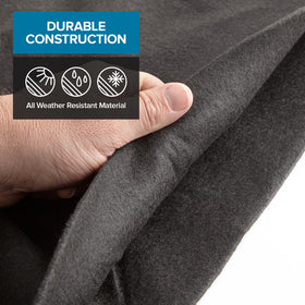 Modern Innovations padding protects pool frame and hoses under the liner and deck