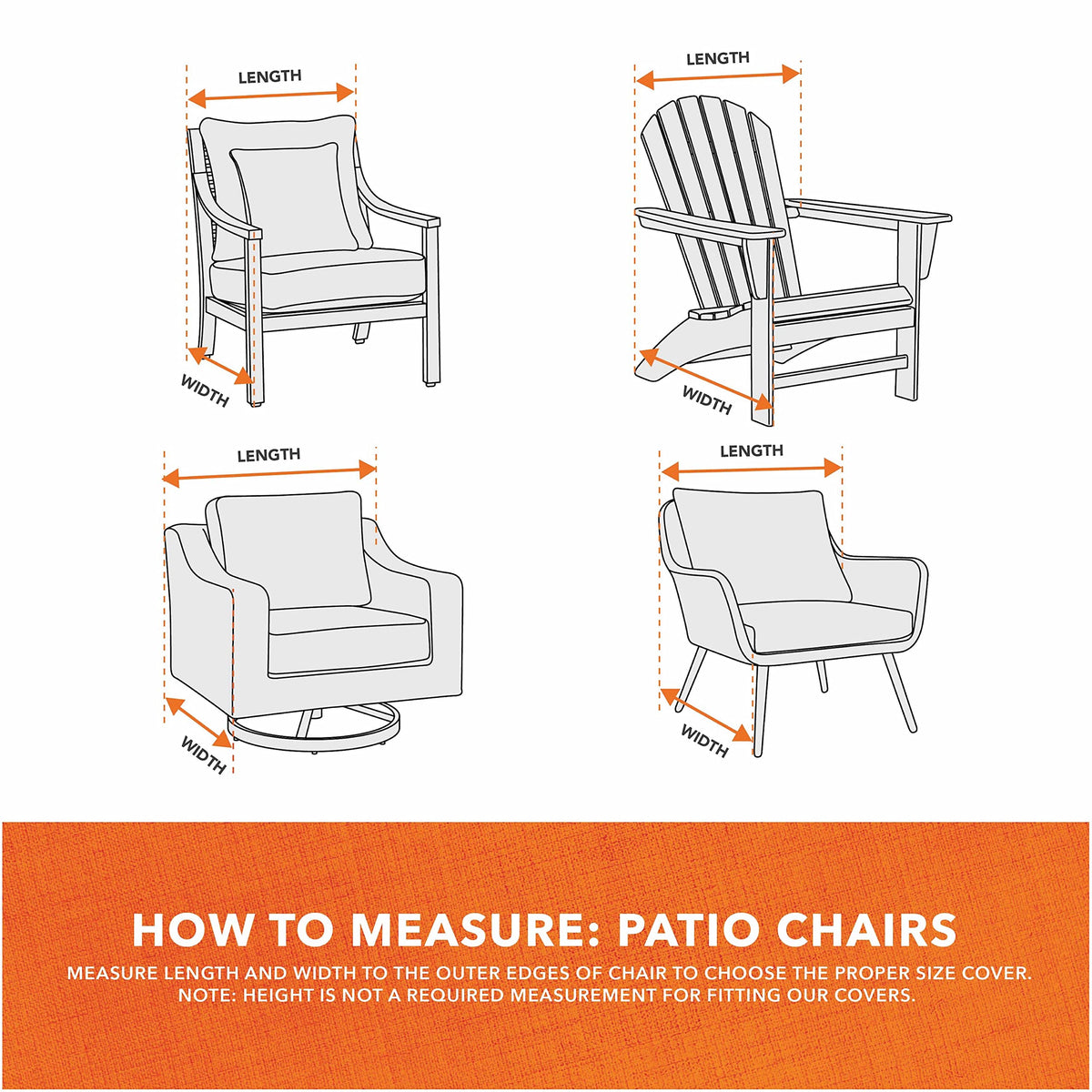 Modern Leisure Basics easy-clean cover cleans with a damp cloth.
