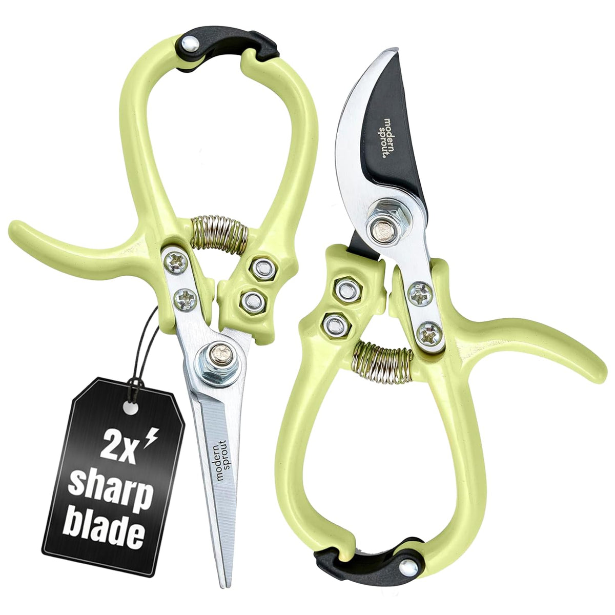 Modern Sprout pruner and shears in blister pack for easy garden maintenance
