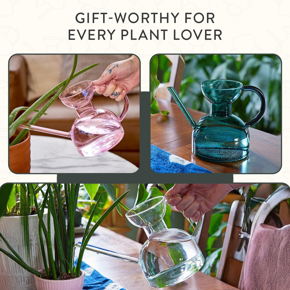 32-ounce capacity supports regular watering without frequent refills.