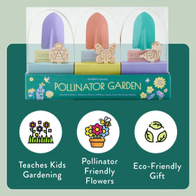 Modern Sprout wooden garden markers labeling plants during learning and play