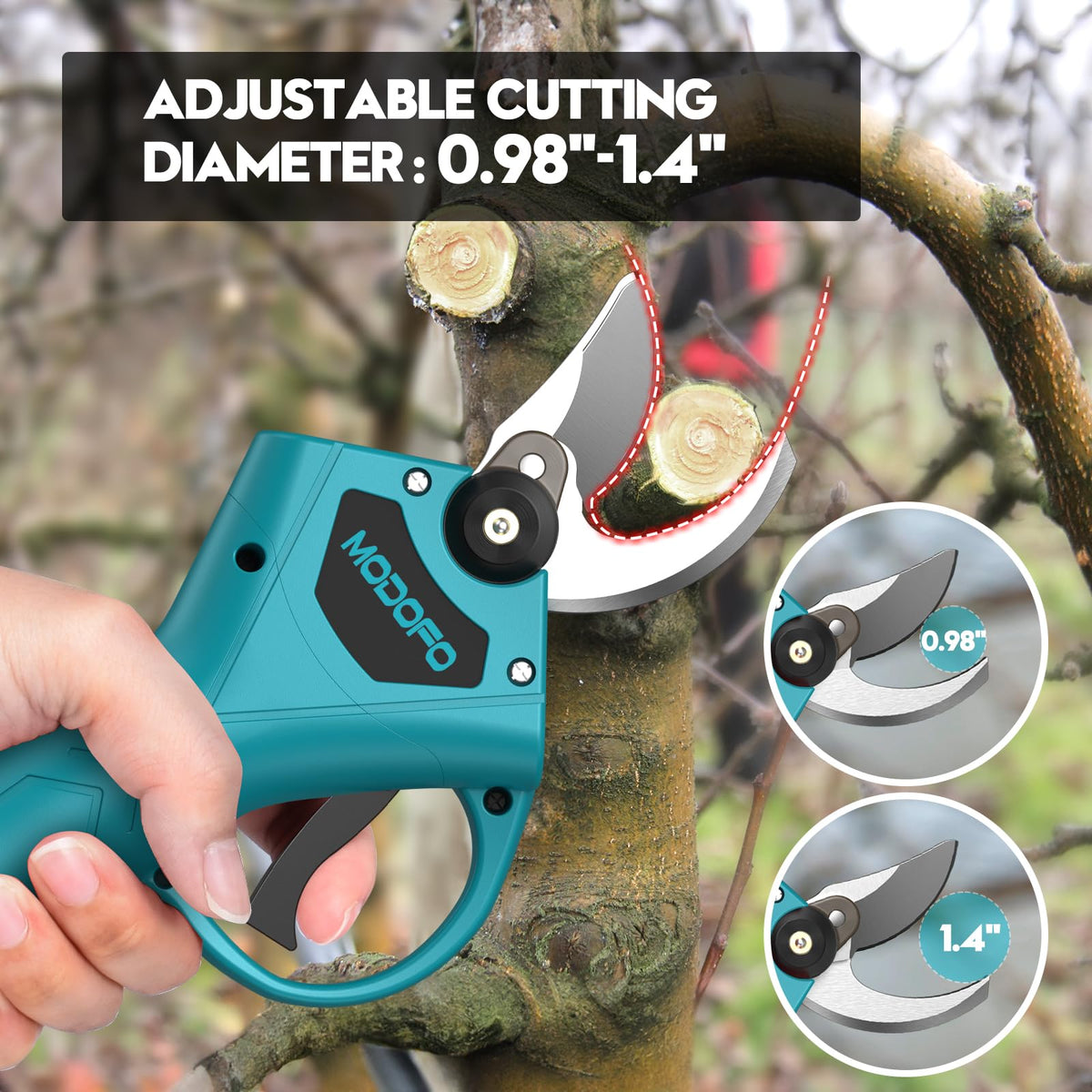 MODOFO lightweight design at 1.7 pounds reduces fatigue