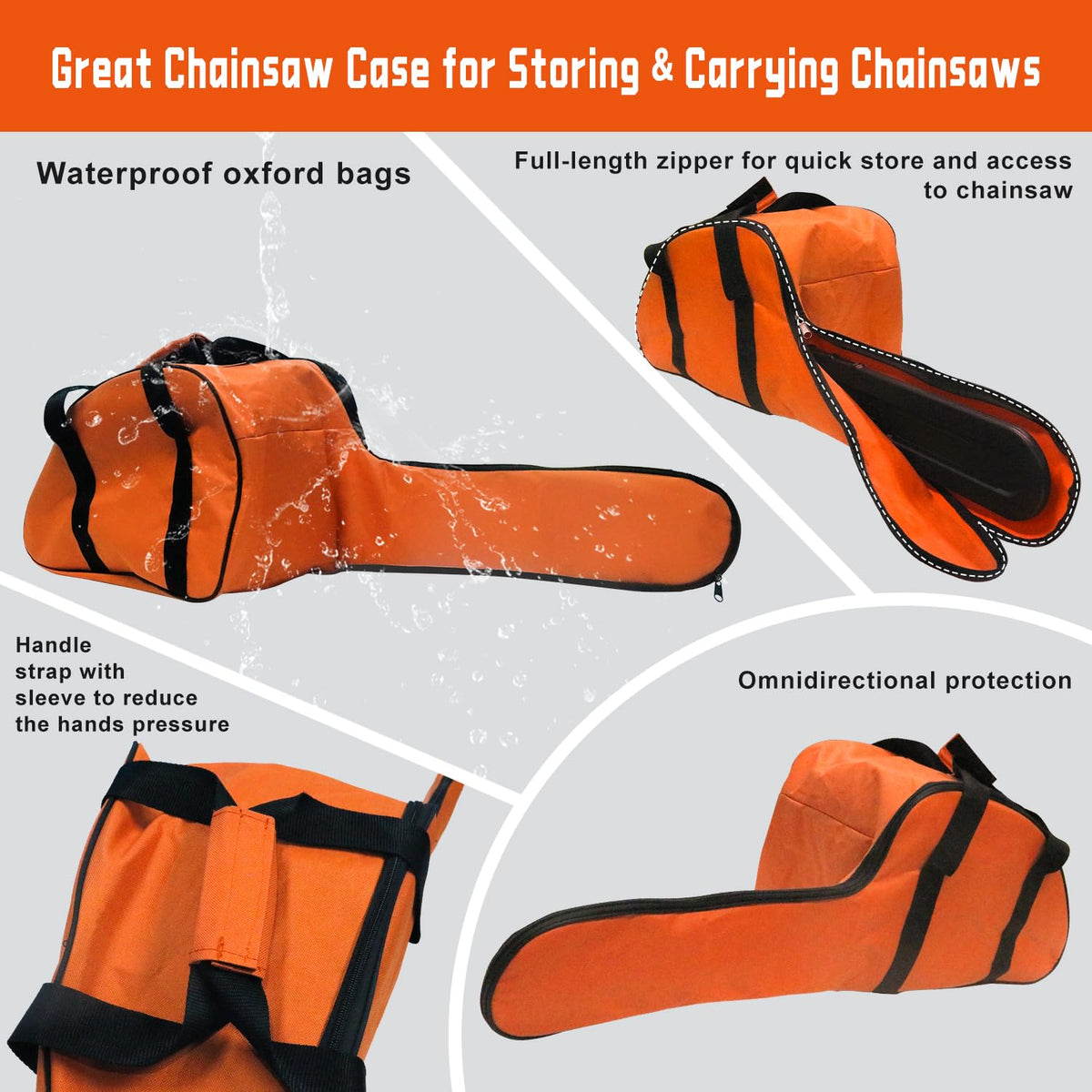 MOEBULB dustproof storage bag keeps your chainsaw clean between jobs