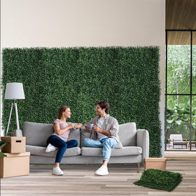 Moeput artificial boxwood roll cut-to-size for fences