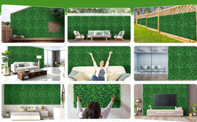 Moeput boxwood roll covers 33.5 sq ft ideal balcony backdrop