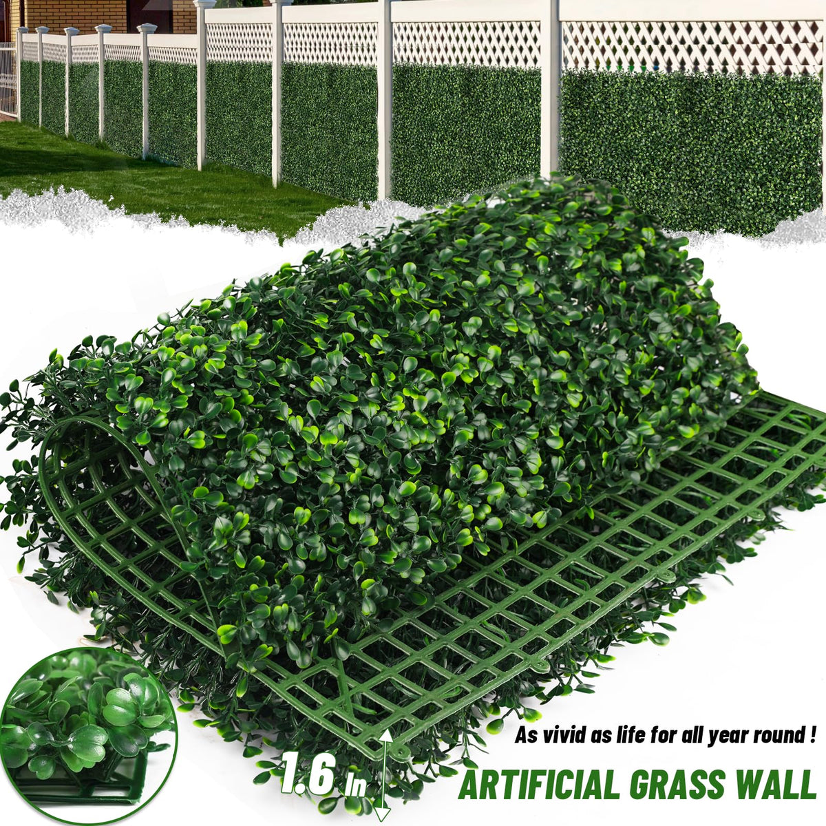 Moeput ivy leaves 3D effect adds depth to garden walls
