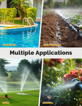 MOES easy installation shows standard 3/4-inch faucet connection with no tools required