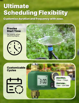MOES high-flow valve channel design preserves water pressure for broad coverage.
