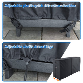 MOFEEZ top view demonstrating rain and snow shielding for logs