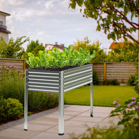 Mofesun raised bed on balcony setup demonstrates compact elevated gardening