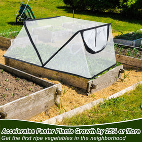 Mofuiry 2Pack Garden Row Cover measures 31.5x13.3x13.7 inches for raised beds.