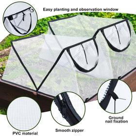 Mofuiry 2Pack Garden Row Cover provides winter freeze protection for cold seasons.