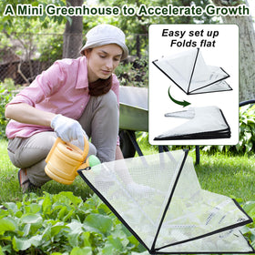 Mofuiry 2Pack Garden Row Cover includes ground stakes to prevent wind.