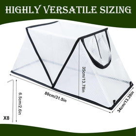 Mofuiry 2Pack Garden Row Cover zipper door enables quick access and airflow.