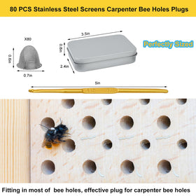 Mofuiry install tool shown with plugs for easy bee hole filling