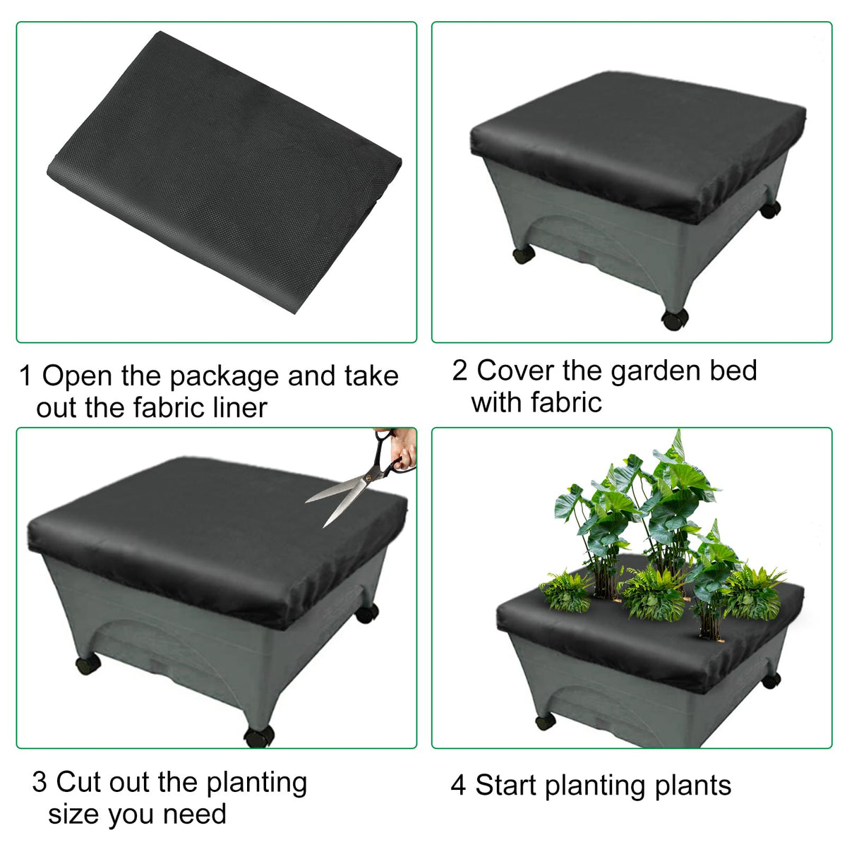 Mofuiry mulch cover helps keep moisture and warmth for seedlings.