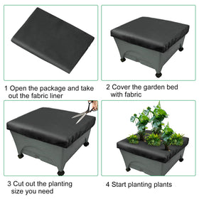 Mofuiry mulch cover helps keep moisture and warmth for seedlings.