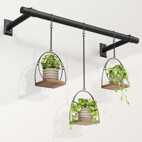 Mogaath 48-inch hanging plant hanger displays indoor greenery with sturdy support.