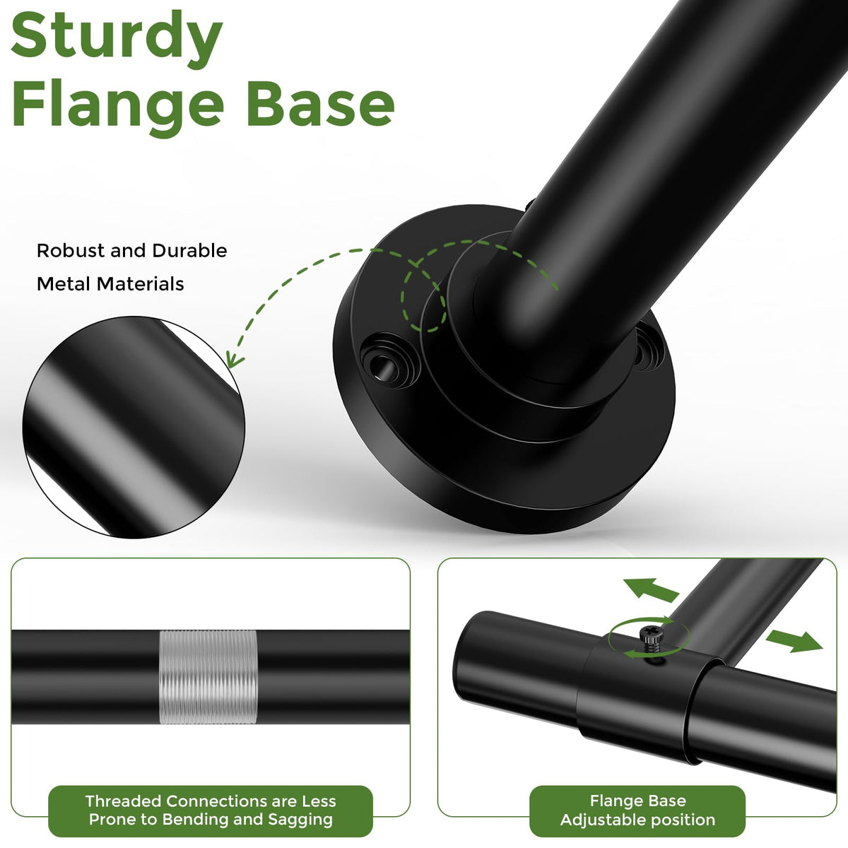 Mogaath round flange base for stable mounting