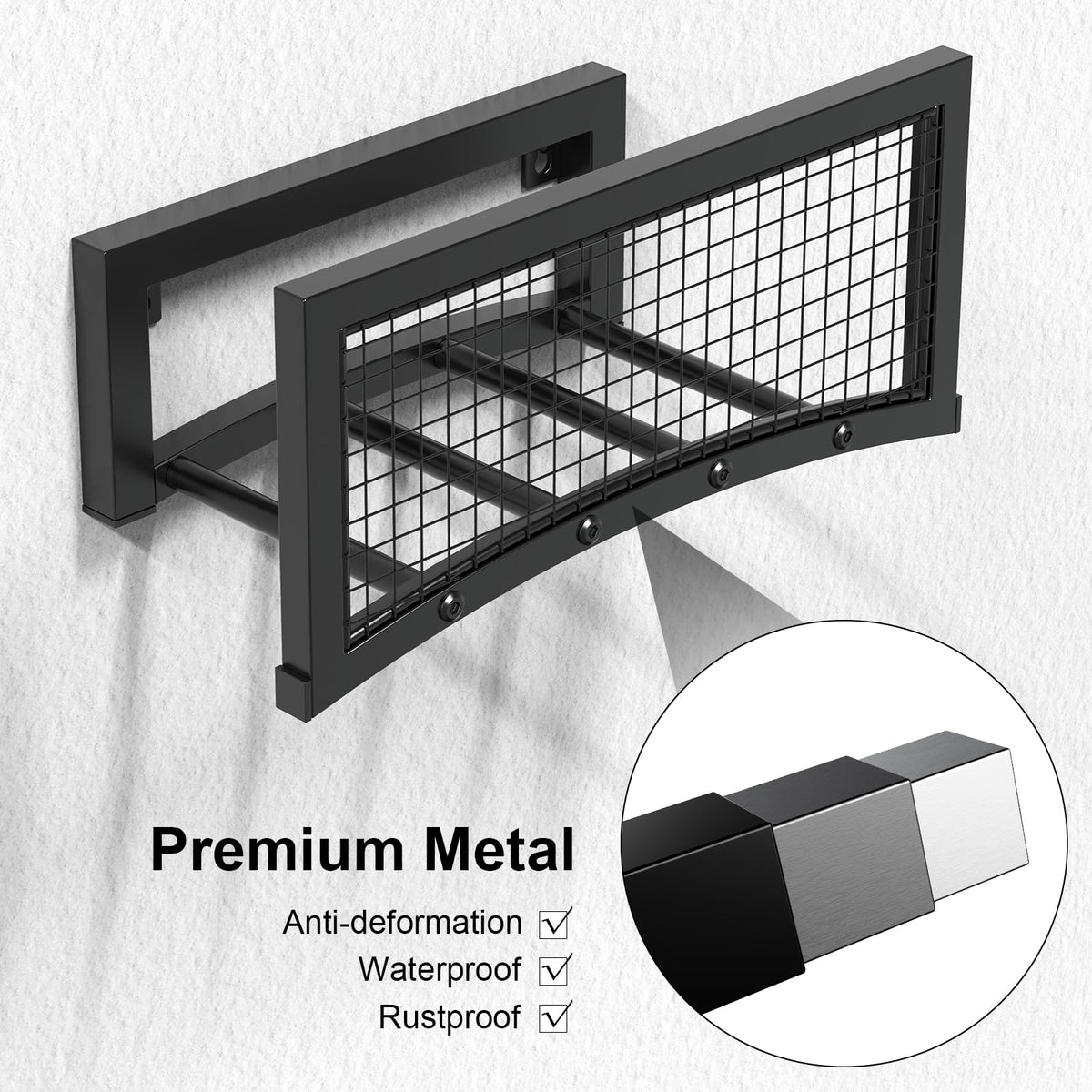 Mogaath weather-resistant hose holder enduring rain and sun