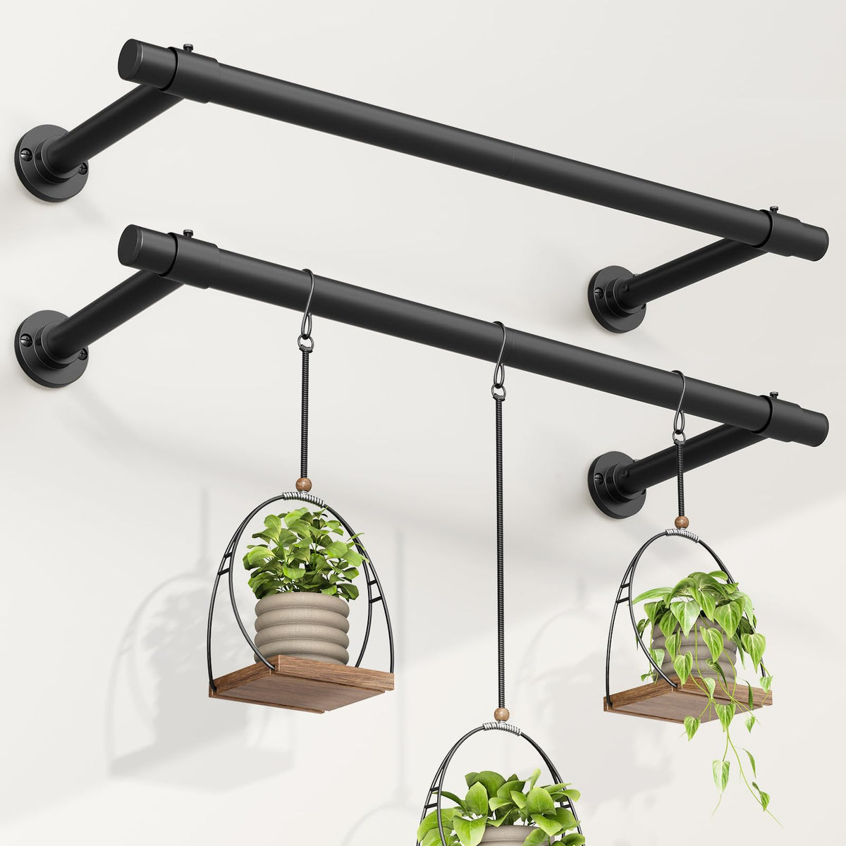 Mogaath window plant hanger 32-inch mounted for vertical greenery