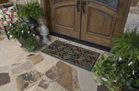 Mohawk Home entryway mat all-weather-rubber-back shows slip-resistant performance for busy entrances
