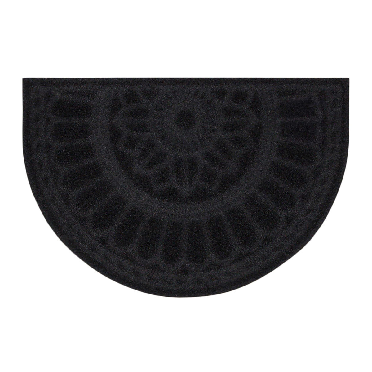 Mohawk Home USA-made doormat highlights recycled materials.