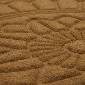 Mohawk Home textured-polyester surface provides secure traction in wet weather.