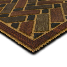 Mohawk Home mat with extra grip backing reduces slipping on floors.