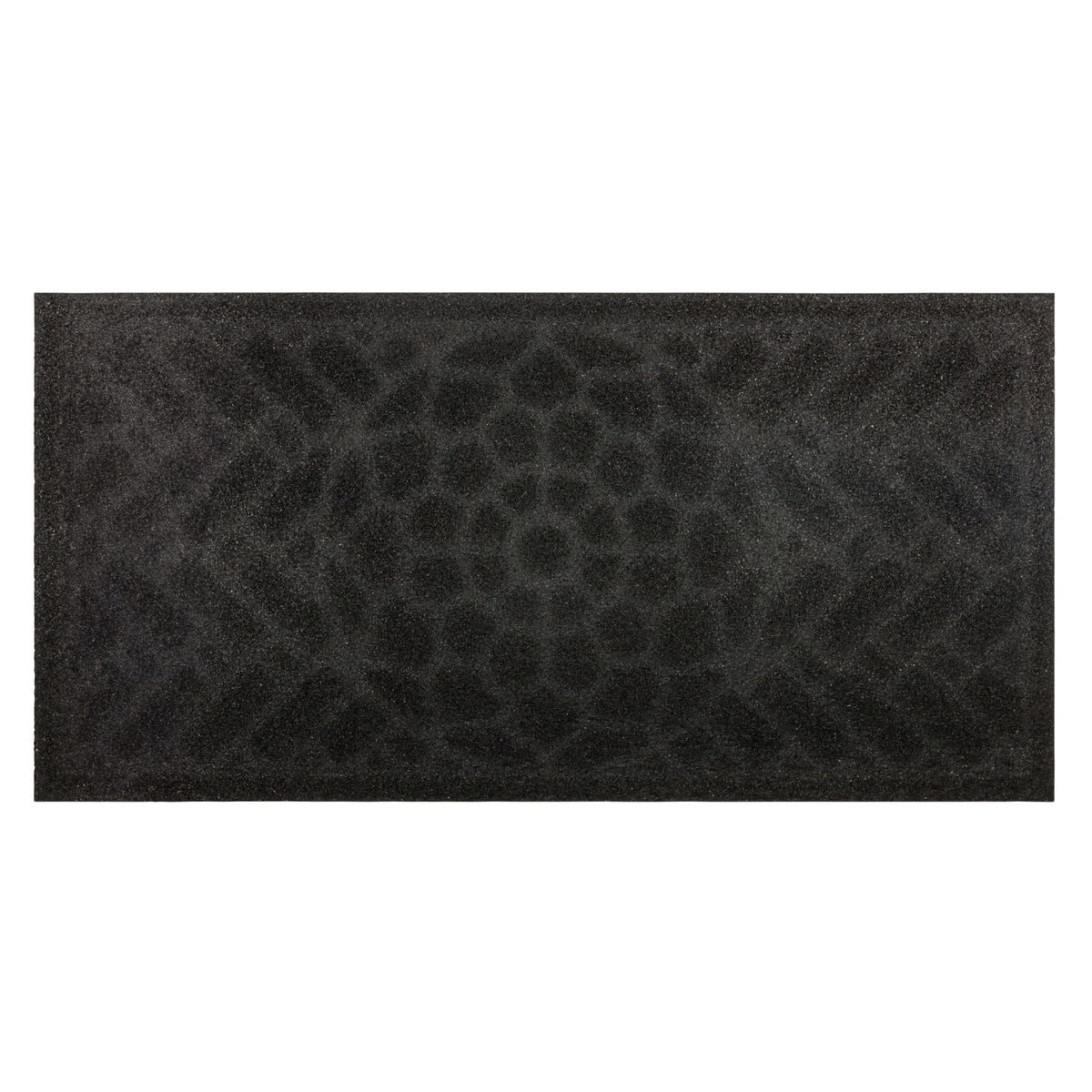 Mohawk Home door mat low-profile design fits under doors.