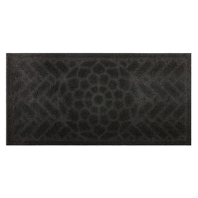 Mohawk Home door mat low-profile design fits under doors.