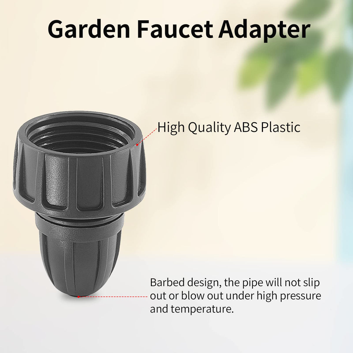 Moicstiy 3-4-inch faucet adapter offers easy water access.