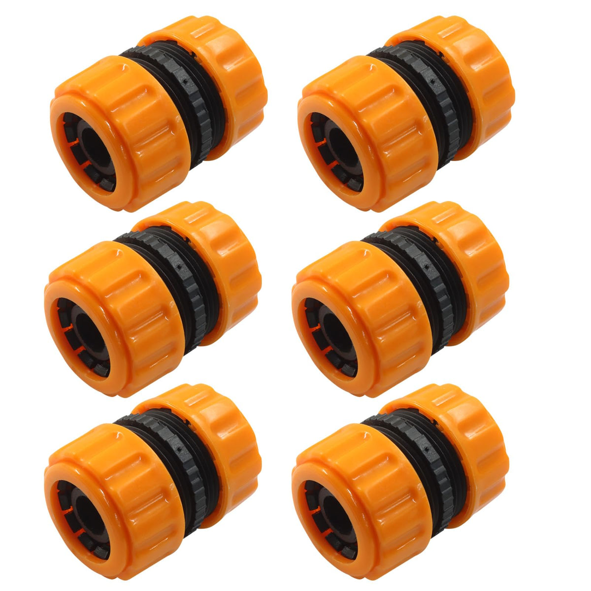 Moicstiy hose connectors in hand demonstrate easy tool-free installation.