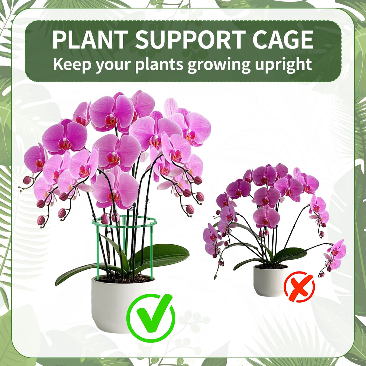 Moiggonoy stackable plant cage assembly creates scalable support.