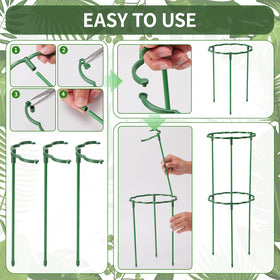 Moiggonoy tomato support stake keeps stems tidy.