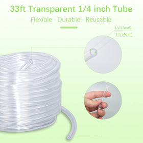 Moistenland plastic hose dripper demonstrates visible flow for precise watering.