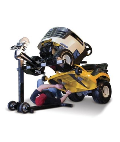 MoJack MJ-PRO 00145 height extension enables blade changes and under-deck access