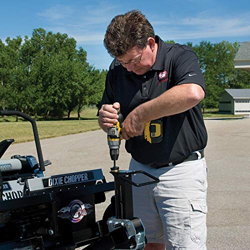 MoJack MJ750XT stable lock-in-place secures mower during maintenance