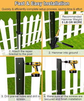 Mokeyder easy installation with no digging or concrete needed.