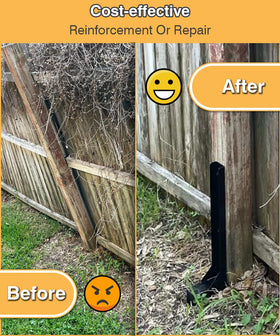 Mokeyder Fence Post Anchor Kit in-ground installation stabilizes posts.