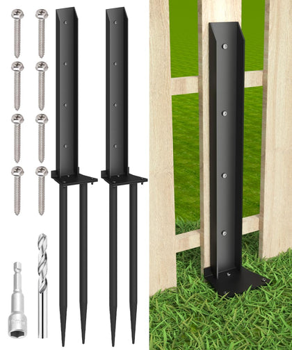 Mokeyder Fence Post Anchor Kit in sturdy steel supports outdoor posts.