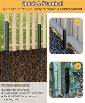 Mokeyder versatile repair for fences, mailboxes, and decks.