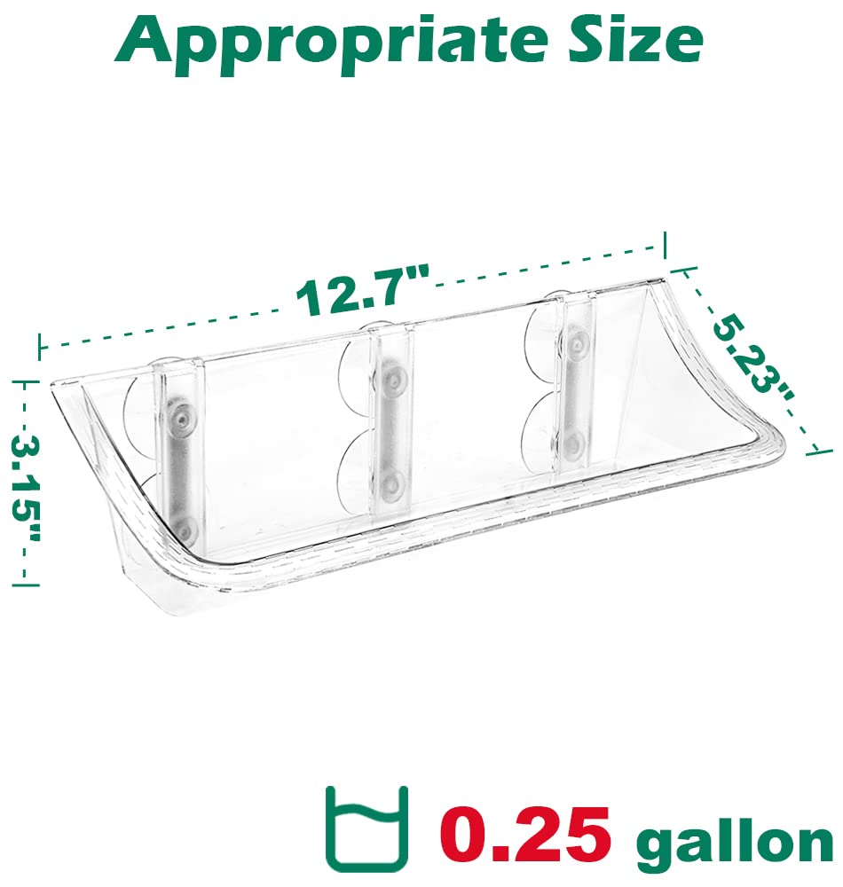 Mokeyder transparent bird bath tray enables close-up observation from indoors.