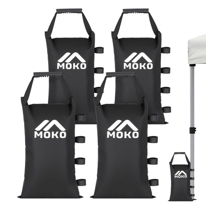 MoKo 120lbs sand bags for canopy legs set of four for secure wind resistance