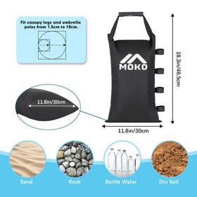MoKo secure zipper closure prevents fillings from spilling